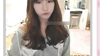 Pretty korean girl recording on camera 6